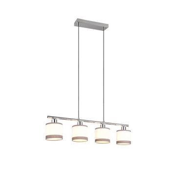 Trio Davos króm-fehér függesztett lámpa (TRI-R31554006) E14 4 izzós IP20