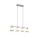 Trio Davos króm-fehér függesztett lámpa (TRI-R31554006) E14 4 izzós IP20