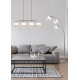 Trio Davos króm-fehér állólámpa (TRI-R41553006) E14 3 izzós IP20