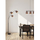 Trio Davos barna-fekete állólámpa (TRI-R41553041) E14 3 izzós IP20