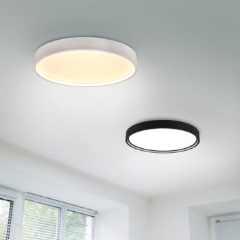 Trio Doha fekete-fehér LED mennyezeti lámpa (TRI-641310232) LED 1 izzós IP20