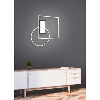 Trio Downey fekete LED mennyezeti lámpa (TRI-620510332) LED 1 izzós IP20