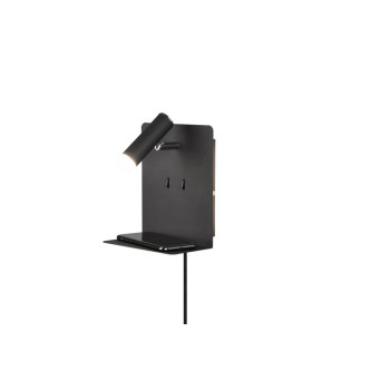 Trio Element fekete LED fali lámpa (TRI-222570232) LED 1 izzós IP20