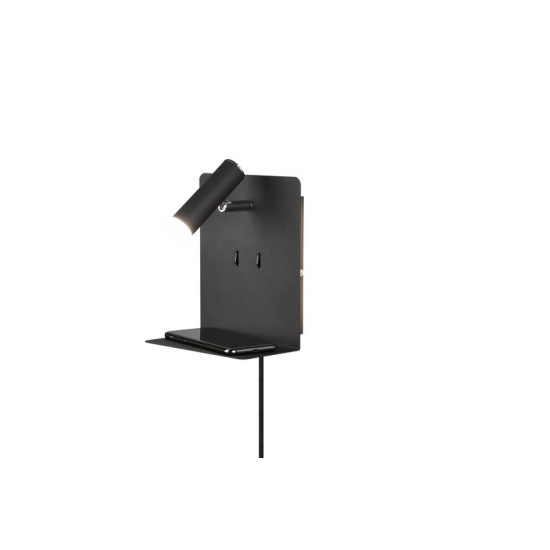Trio Element fekete LED fali lámpa (TRI-222570232) LED 1 izzós IP20
