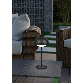 Trio Elliot fekete LED kültéri asztali lámpa (TRI-R52306132) LED 1 izzós IP44