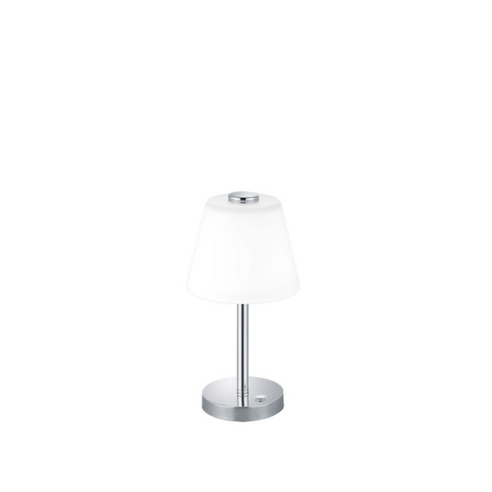 Trio Emerald króm-fehér LED asztali lámpa (TRI-525490106) LED 1 izzós IP20