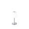 Trio Emerald króm-fehér LED asztali lámpa (TRI-525490106) LED 1 izzós IP20
