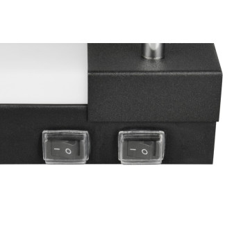 Trio Enrico fekete-fehér fürdőszobai LED tükörvilágítás (TRI-281479332) LED+GU10 3 izzós IP44