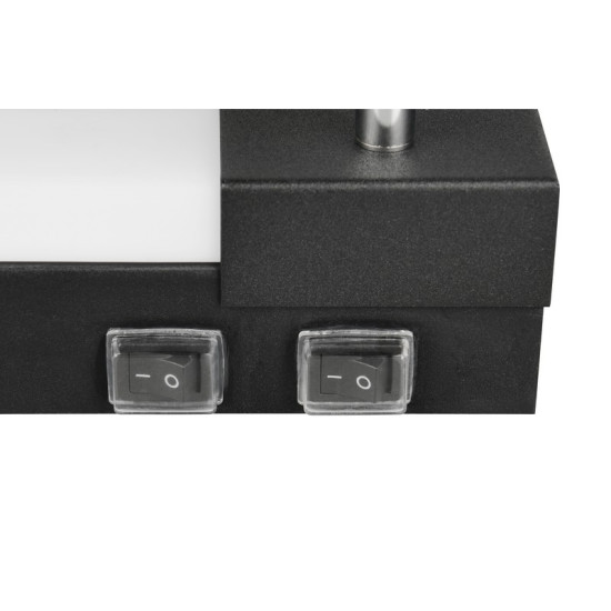 Trio Enrico fekete-fehér fürdőszobai LED tükörvilágítás (TRI-281479332) LED+GU10 3 izzós IP44