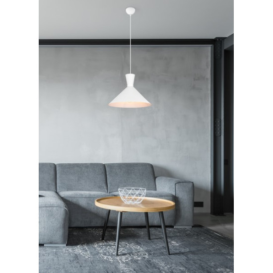Trio Enzo fehér függesztett lámpa (TRI-R30781931) E27 1 izzós IP20