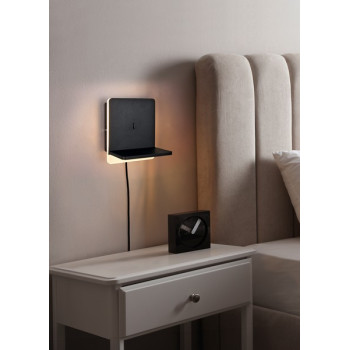 Trio Fairfield fekete LED fali lámpa (TRI-248670132) LED 1 izzós IP20