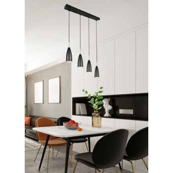 Trio Farin fekete függesztett lámpa (TRI-R30694032) E14 4 izzós IP20