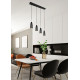 Trio Farin fekete függesztett lámpa (TRI-R30694032) E14 4 izzós IP20