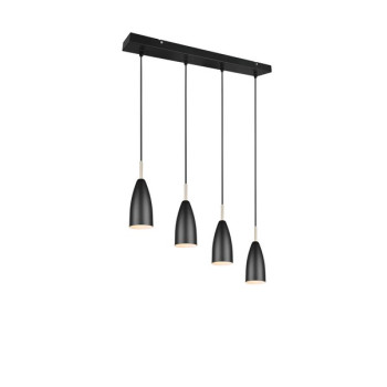 Trio Farin fekete függesztett lámpa (TRI-R30694032) E14 4 izzós IP20