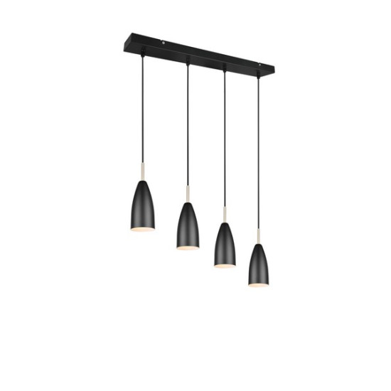 Trio Farin fekete függesztett lámpa (TRI-R30694032) E14 4 izzós IP20