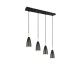 Trio Farin fekete függesztett lámpa (TRI-R30694032) E14 4 izzós IP20