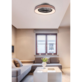 Trio Farsund szürke LED mennyezeti ventilátoros lámpa (TRI-R62662111) LED 1 izzós IP20