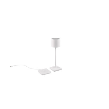 Trio Fernandez fehér LED kültéri asztali lámpa (TRI-R54096131) LED 1 izzós IP54