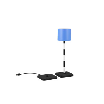 Trio Fernandez kék-fekete LED asztali lámpa (TRI-R54096312) LED 1 izzós IP20