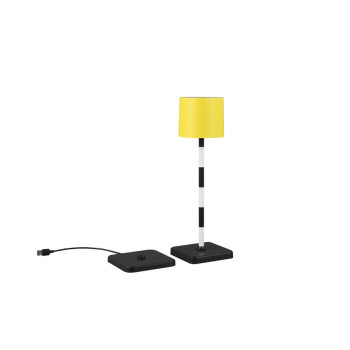 Trio Fernandez sárga-fekete LED asztali lámpa (TRI-R54096316) LED 1 izzós IP20