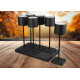 Trio Fernandez fekete LED kültéri asztali lámpa szett (TRI-R54096632) LED 6 izzós IP54