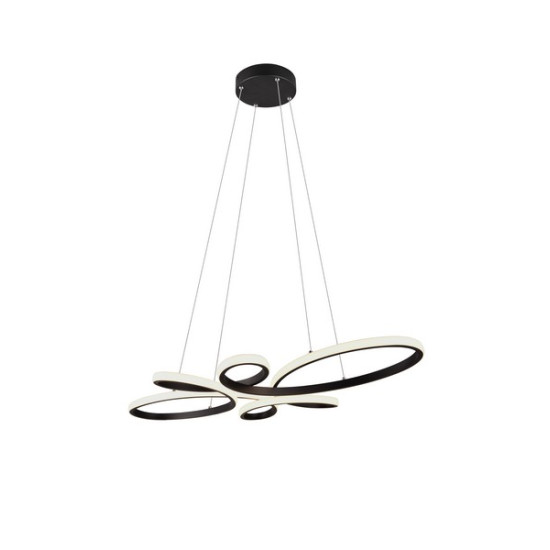 Trio Fly fekete LED függesztett lámpa (TRI-345619132) LED 1 izzós IP20