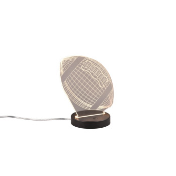 Trio Football fekete gyerek LED asztali lámpa (TRI-R52821132) LED 1 izzós IP20