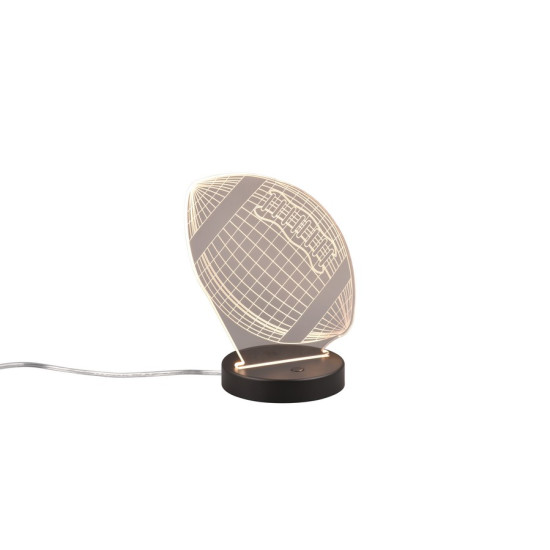 Trio Football fekete gyerek LED asztali lámpa (TRI-R52821132) LED 1 izzós IP20