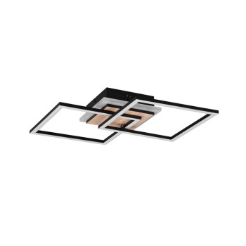 Trio Giro fekete-natúr LED mennyezeti lámpa (TRI-R62793635) LED 1 izzós IP20