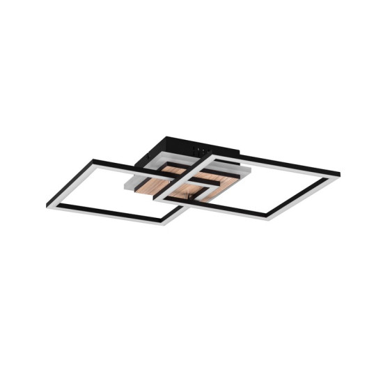 Trio Giro fekete-natúr LED mennyezeti lámpa (TRI-R62793635) LED 1 izzós IP20