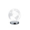 Trio Globe króm-átlátszó gyerek LED asztali lámpa (TRI-R52481106) LED 1 izzós IP20