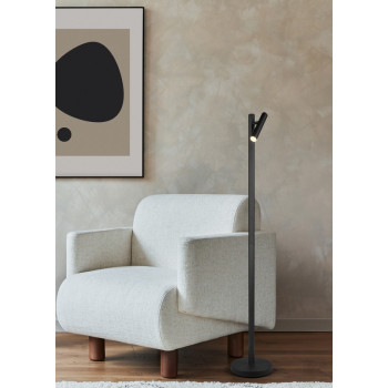 Trio Gomez fekete LED állólámpa (TRI-R44571132) LED 1 izzós IP20
