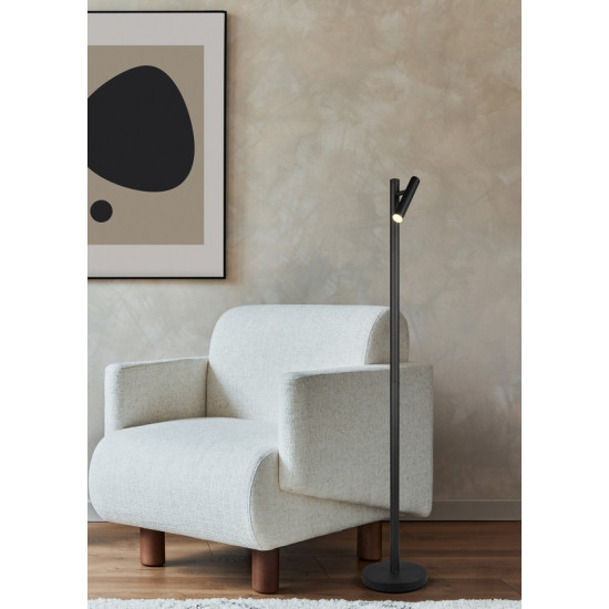 Trio Gomez fekete LED állólámpa (TRI-R44571132) LED 1 izzós IP20