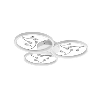 Trio Groovy fehér LED mennyezeti lámpa (TRI-642110331) LED 1 izzós IP20
