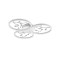 Trio Groovy fehér LED mennyezeti lámpa (TRI-642110331) LED 1 izzós IP20