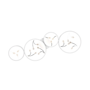 Trio Groovy fehér LED mennyezeti lámpa (TRI-642110431) LED 1 izzós IP20