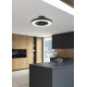 Trio Halmstad fekete LED mennyezeti ventilátoros lámpa (TRI-R62672132) LED 1 izzós IP20