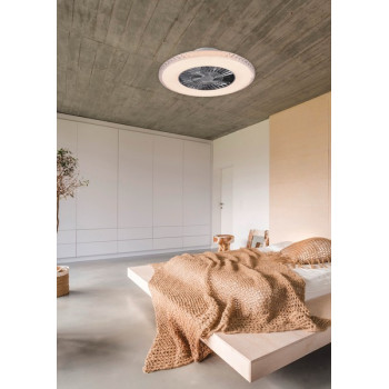 Trio Harstad fehér LED mennyezeti ventilátoros lámpa (TRI-R62412106) LED 1 izzós IP20