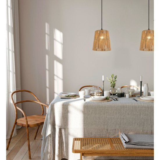 Trio Holm barna-fekete függesztett lámpa (TRI-R31041026) E27 1 izzós IP20