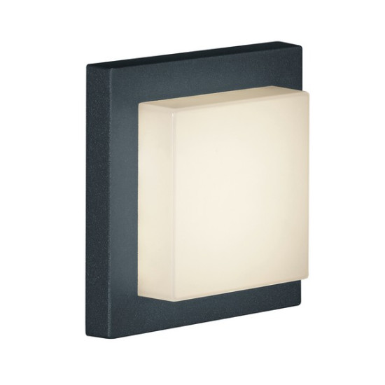 Trio Hondo anracit-fehér LED kültéri fali/mennyezeti lámpa lámpa (TRI-228960142) LED 1 izzós IP54