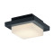 Trio Hondo anracit-fehér LED kültéri fali/mennyezeti lámpa lámpa (TRI-228960142) LED 1 izzós IP54