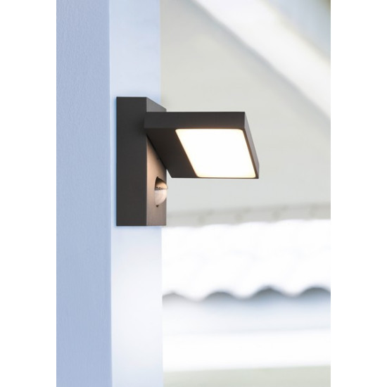 Trio Horton anracit-fehér LED kültéri falikar (TRI-226369142) LED 1 izzós IP54