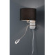 Trio Hotel matt nikkel-fekete LED falikar (TRI-271170202) LED+E14 2 izzós IP20