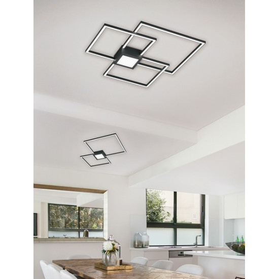Trio Hydra antracit-fehér LED mennyezeti lámpa (TRI-676210342) LED 1 izzós IP20