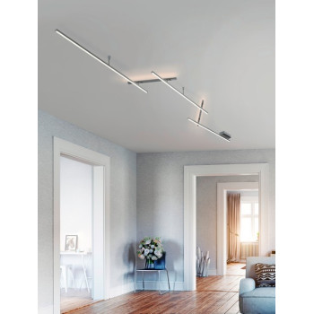 Trio Indira matt nikkel LED mennyezeti lámpa (TRI-674610507) LED 1 izzós IP20