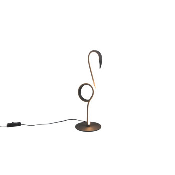 Trio Ingo fekete LED asztali lámpa (TRI-R54581132) LED 1 izzós IP20
