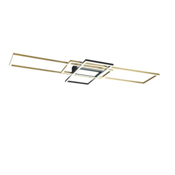 Trio Irvine sárgaréz-fekete LED mennyezeti lámpa (TRI-620010408) LED 1 izzós IP20