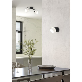 Trio Isla fekete-szürke fali spotlámpa (TRI-R86361076) E14 1 izzós IP20