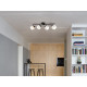 Trio Isla fekete-szürke mennyezeti spotlámpa (TRI-R86364076) E14 4 izzós IP20