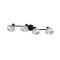 Trio Isla fekete-szürke mennyezeti spotlámpa (TRI-R86364076) E14 4 izzós IP20